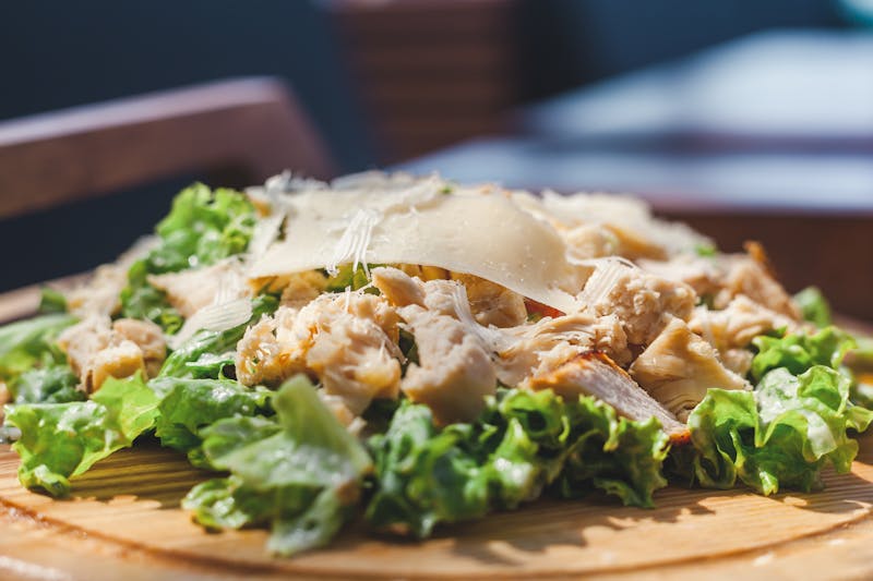 Classic Caesar Salad with romaine and house dressing